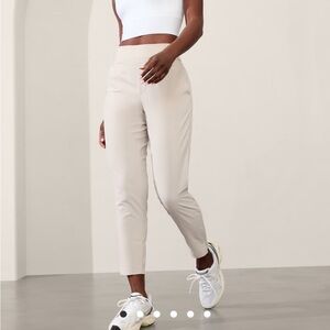 Athleta Cream Track Pants